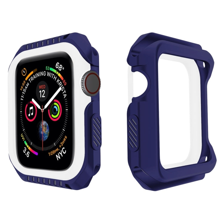 智能手錶防震雙色保護殼，適用於 Apple Watch Series 3 / 2 / 1 38mm（黑黃）、（紅黑）、（白藍）