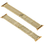 九珠不鏽鋼手腕錶帶，適用於 Apple Watch Series 7 41mm / 6 & SE & 5 & 4 40mm / 3 & 2 & 1 38mm