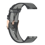 20mm 條紋編織尼龍手腕帶，適用於 Galaxy Watch 42mm、Galaxy Active / Active 2、Gear Sport、S2 Classic