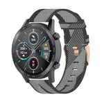 22mm 條紋編織尼龍手腕帶錶帶，適用於 Huawei GT / GT2 46mm，Honor Magic Watch 2 46mm / Magic