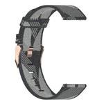 22mm 條紋編織尼龍手腕帶錶帶，適用於 Huawei GT / GT2 46mm，Honor Magic Watch 2 46mm / Magic