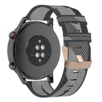 22mm 條紋編織尼龍手腕帶錶帶，適用於 Huawei GT / GT2 46mm，Honor Magic Watch 2 46mm / Magic