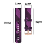 22mm 條紋編織尼龍手腕帶錶帶，適用於 Huawei GT / GT2 46mm，Honor Magic Watch 2 46mm / Magic