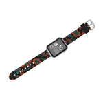 適用於 Apple Watch Series 3 & 2 & 1 38mm 時尚迷彩圖案矽膠錶帶，38mm