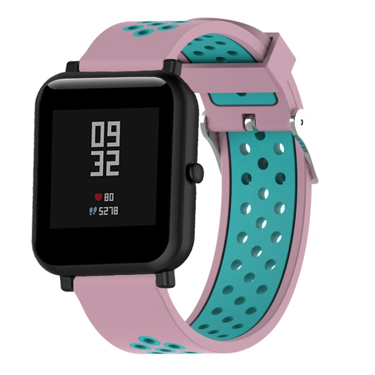 Double Colour Silicone Sport Watch Band for Xiaomi Huami Amazfit Bip Lite Version 20mm