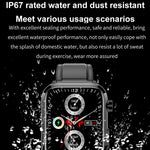 ET210 1.91 吋 IPS 螢幕 IP67 防水矽膠錶帶智慧手錶，支援體溫監測 / 心電圖，ET210