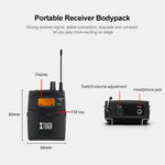 XTUGA IEM1200 無線接收器腰包舞台歌手耳機監聽系統，接收器腰包