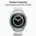 2片裝 ENKAY Hat-Prince 適用於 Samsung Gear S2 智慧手錶 0.2毫米 9H 表面硬度 2.15D 防爆鋼化玻璃保護膜