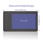 HUION Inspiroy 系列 H950P 5080LPI 專業藝術 USB 繪圖板，適用 Windows / Mac OS，附無電池筆