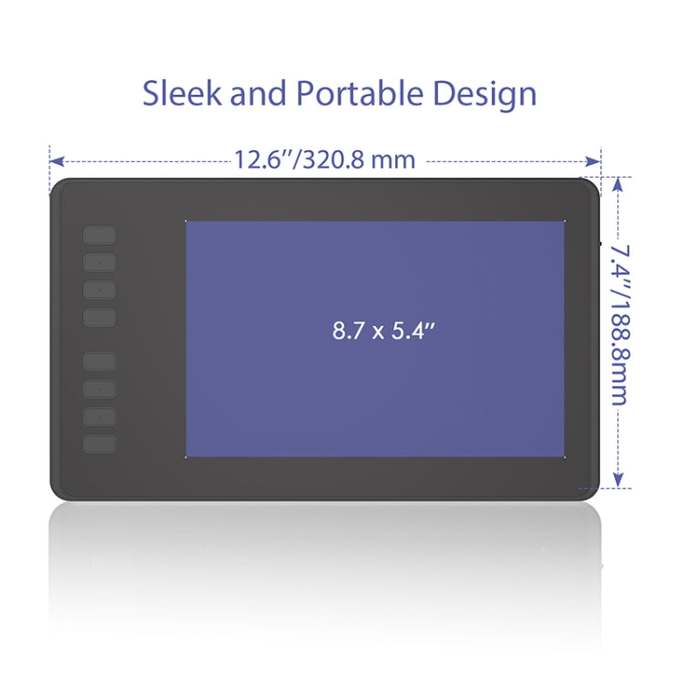 HUION Inspiroy 系列 H950P 5080LPI 專業藝術 USB 繪圖板，適用 Windows / Mac OS，附無電池筆