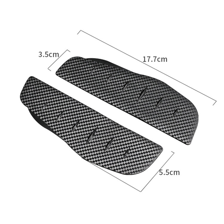 Car Rear View Mirror Rain Eyebrow Cover Catering Mirror PVC Carbon Fiber Pattern Rain Shield, DM-119