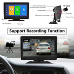 P702D 7 inch Portable Touch Display Wireless Car Navigator Dual-lens Smart Driving Recorder, P702D