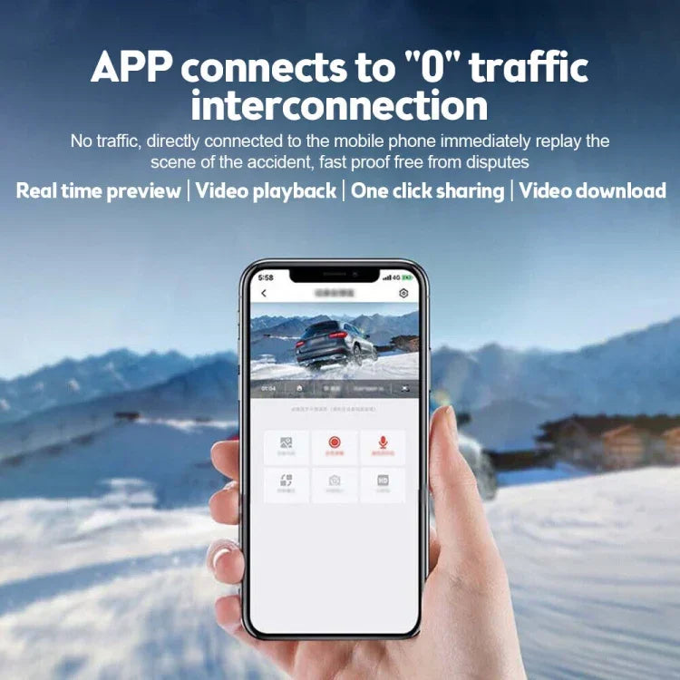 車用1080P高清WiFi行車記錄器，支持手機APP連接及自動循環錄影，車用WiFi行車記錄器