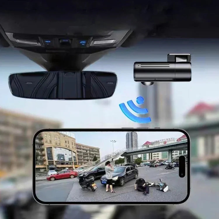 車用1080P高清WiFi行車記錄器，支持手機APP連接及自動循環錄影，車用WiFi行車記錄器