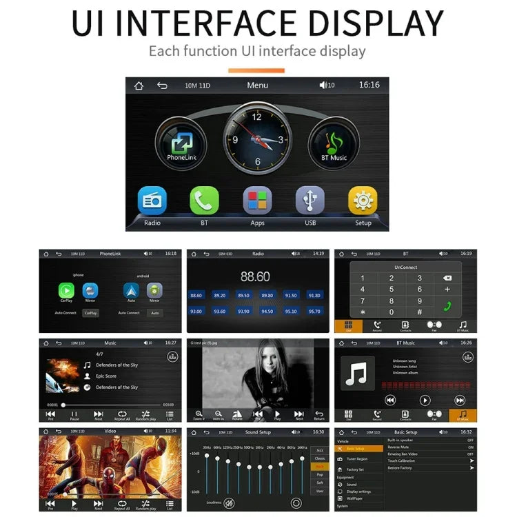B5300 7 吋無線 CarPlay 車用藍牙 MP5 播放器，支援手機互聯並附遙控器，B5300 含遙控器