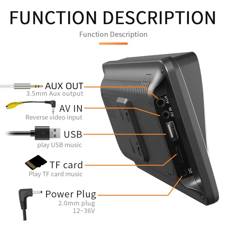 B5300 7 吋無線 CarPlay 車用藍牙 MP5 播放器，支援手機互聯並附遙控器，B5300 含遙控器