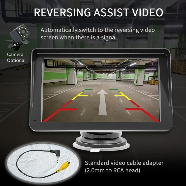 B5300 7 吋無線 CarPlay 車用藍牙 MP5 播放器，支援手機互聯並附遙控器，B5300 含遙控器