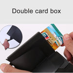 X-7 防磁 RFID 多功能鋁合金瘋馬紋皮革卡包錢包