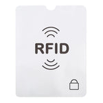 100 個鋁箔防盜 RFID 阻隔護套護照存摺保護套，尺寸：13.5*10.5cm，RFID 100 個