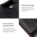 KB188 Horizontal Cowhide Leather Organ Shape Multiple Card Slots Anti-magnetic RFID Wallet for Ladies, with Transparent Window, KB188 Purple, KB188 Rose Red, KB188 Sapphire Blue, KB188 Black, KB188 Coffee