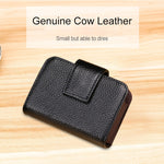 KB188 Horizontal Cowhide Leather Organ Shape Multiple Card Slots Anti-magnetic RFID Wallet for Ladies, with Transparent Window, KB188 Purple, KB188 Rose Red, KB188 Sapphire Blue, KB188 Black, KB188 Coffee