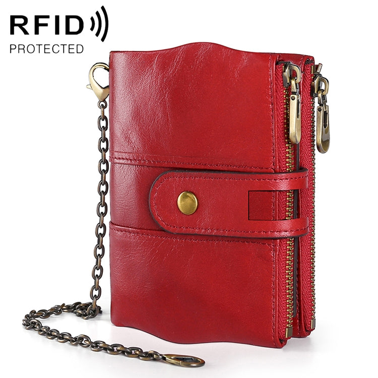 LT3539 牛皮皮革拉鍊扣防磁 RFID 男士大容量錢包 手拿包，帶卡槽及肩帶，LT3539 藍色肩帶，LT3539 紅色肩帶，LT3539 黃褐色