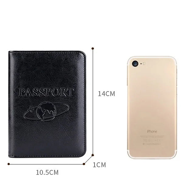 TP-8296 多功能 RFID 皮革旅行護照夾