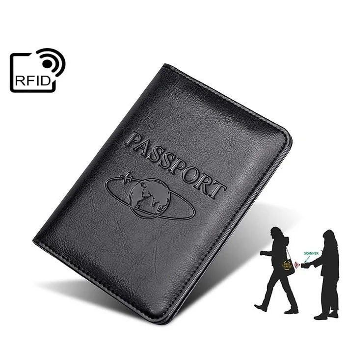 TP-8296 多功能 RFID 皮革旅行護照夾
