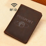 TP-8296 多功能 RFID 皮革旅行護照夾