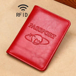 TP-8296 多功能 RFID 皮革旅行護照夾