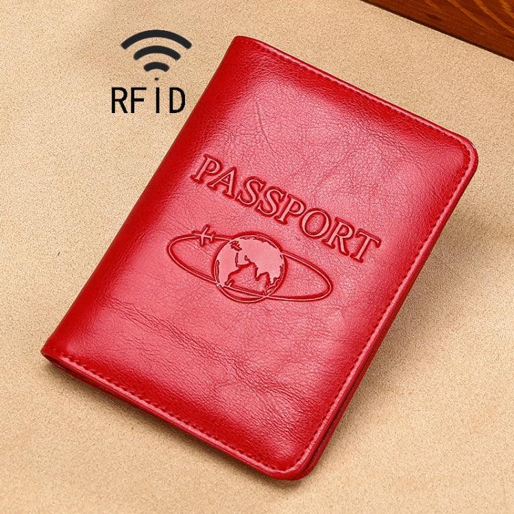 TP-8296 多功能 RFID 皮革旅行護照夾
