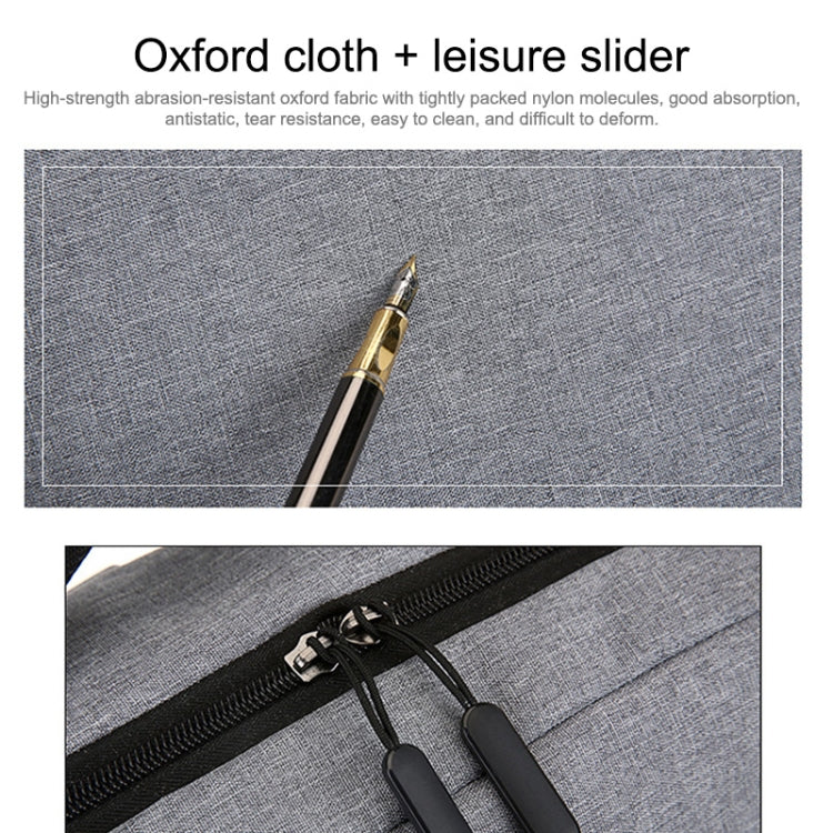 POFOKO 大容量防水牛津布商務休閒背包，外置 USB 充電設計，適用 15.6 吋筆電