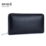 雙層牛皮皮革器官卡包多卡 RFID 防盜錢包包