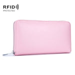 雙層牛皮皮革器官卡包多卡 RFID 防盜錢包包