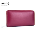 雙層牛皮皮革器官卡包多卡 RFID 防盜錢包包