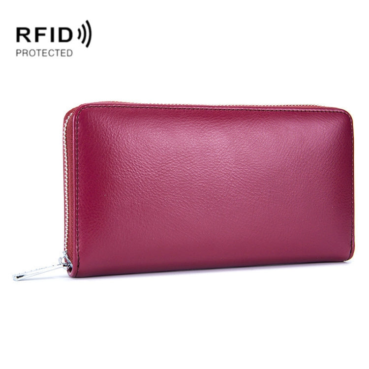 雙層牛皮皮革器官卡包多卡 RFID 防盜錢包包