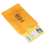 100片鋁箔防盜RFID阻隔卡套，尺寸：9.1*6.3cm，RFID 100片（金色），RFID 100片（銀色）