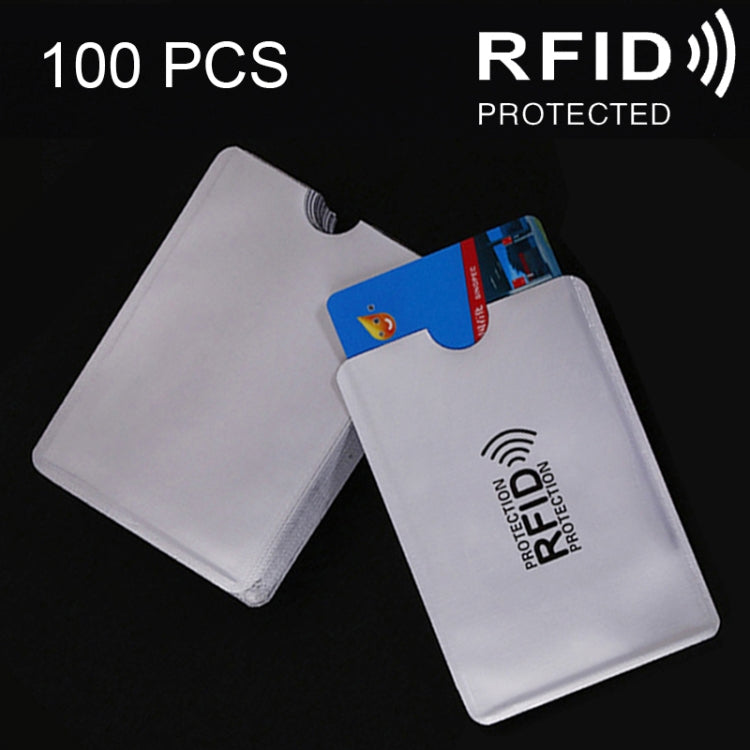 100片鋁箔卡片保護套RFID阻隔安全防護身份卡套袋，尺寸：9.1*6.3cm，CCB1077A，CCB1077B，CCB1077C