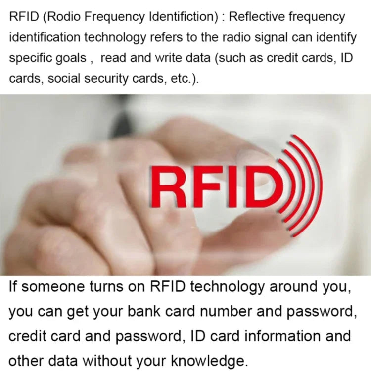 10片鋁箔RFID阻隔信用卡身份證銀行卡套卡片保護套，尺寸：9.1*6.3cm，RFID 10片
