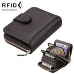 KB132 女款全粒面牛皮多功能 RFID 錢包/卡包/駕照包