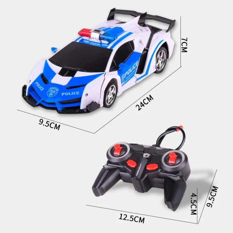 1023 四通道遙控變形警車模型玩具車
