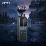 6 件組鏡頭保護貼 + DJI OSMO Pocket 穩定器螢幕鋼化玻璃膜，6 件鏡頭保護貼