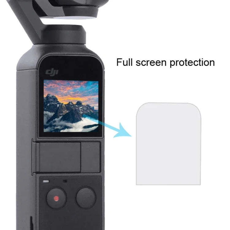 6片裝高清鏡頭保護貼+螢幕保護膜，適用DJI OSMO Pocket雲台，高清鏡頭保護貼