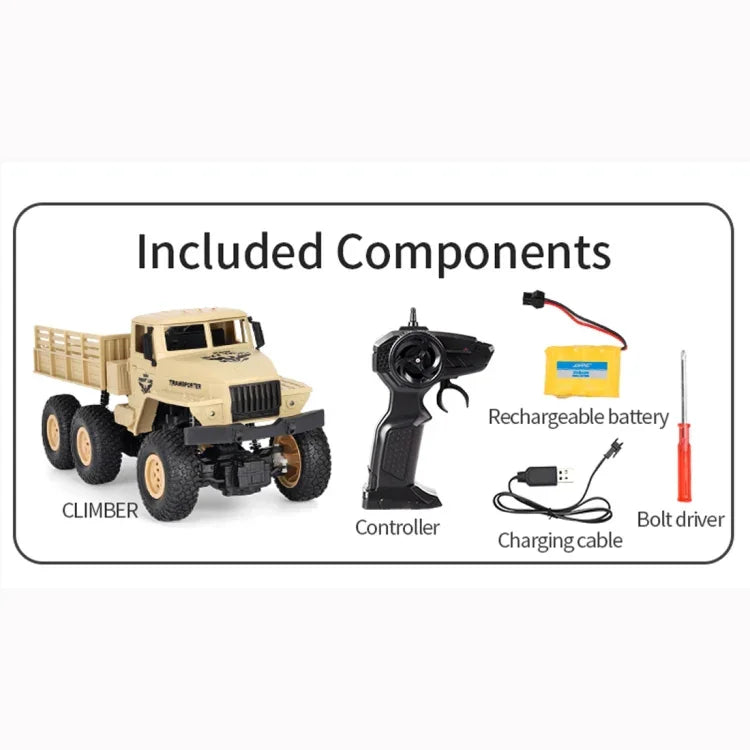 JJR/C 1:18 2.4Ghz 四通道遙控東風7六輪裝甲卡車玩具，東風7（綠色）、東風7（黃色）