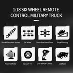JJR/C 1:18 2.4GHz 四通道遙控東風8六輪裝甲卡車玩具，東風8（綠色）、東風8（黃色）