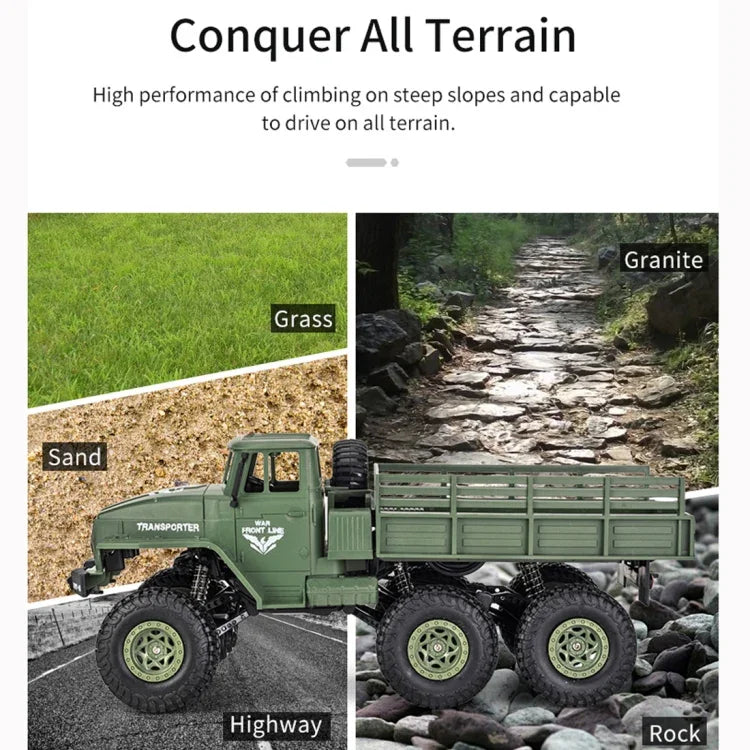 JJR/C 1:18 2.4GHz 四通道遙控東風8六輪裝甲卡車玩具，東風8（綠色）、東風8（黃色）