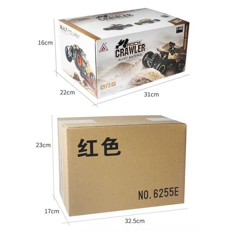 6255 2.4GHz 1:16 無線遙控漂移越野四輪驅動兒童玩具車，6255 2.4GHz 1:16（藍色）、6255 2.4GHz 1:16（紅色）