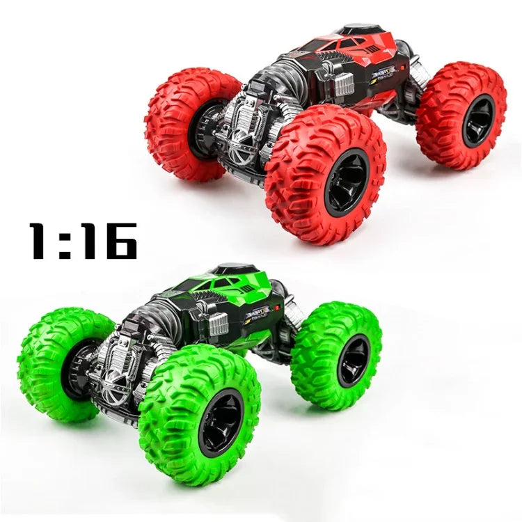 675E 1:16 2.4GHz 雙面扭曲越野四輪驅動攀爬遙控兒童玩具車，尺寸：33cm