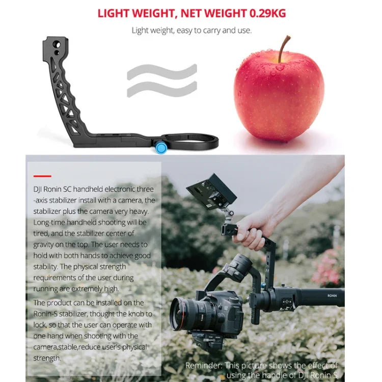 YELANGU A69 提把手持穩定器延伸支架，適用於DJI Ronin SC，A69適用於DJI Ronin SC