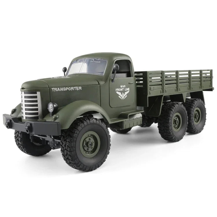 JJR/C Q60 Transporter-1 全身1:16迷你2.4GHz遙控6輪履帶越野軍用卡車玩具，Q60